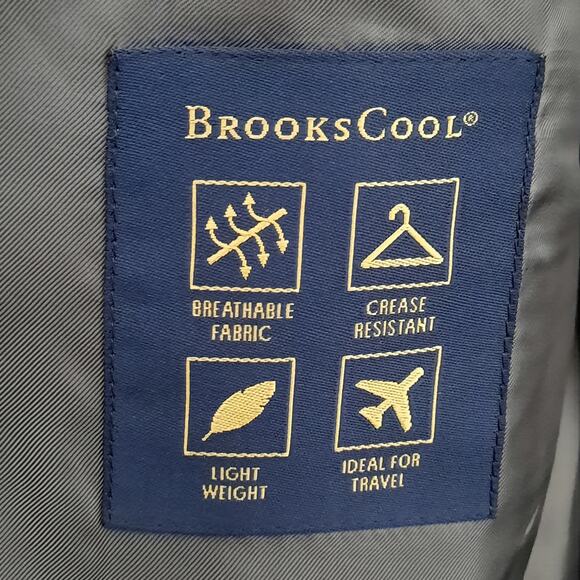 Brooks Brothers Madison 46R Blazer Grey Wool Blend BrooksCool Full Canvas - Picture 9 of 9